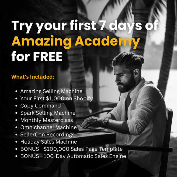 Try your first 7 days of Amazing Academy for FREE